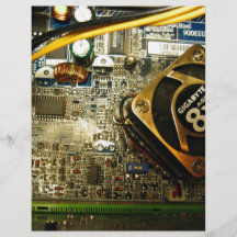 Computer mainboard flyer design