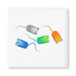 Computer Mice Refrigerator Magnet