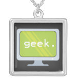 computer monitor geek text custom jewelry