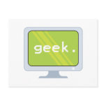 computer monitor geek text post cards