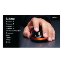 Computer mouse business card