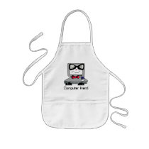 Computer Nerd Geek Apron for Kids