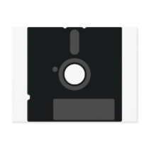 Computer Oldschool Floppy Disc 5.5 Geek Post Card