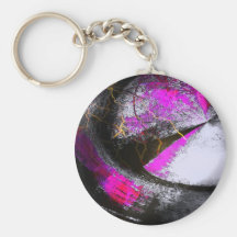 Computer Painting Digital Abstract Key Chains