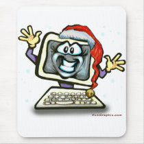 Computer Santa Mouse Mats