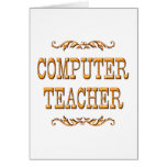 Computer Teacher Cards