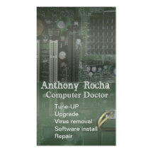 Computer Tech Repair Business Card Templates