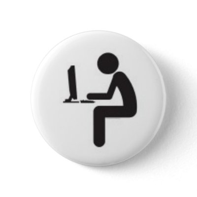 Computer User Icon Pins by cinemahawk
