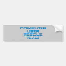 Computer User Rescue Team Auto Aufkleber