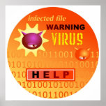 Computer Virus Print