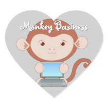 Computer Wizard Monkey Stickers