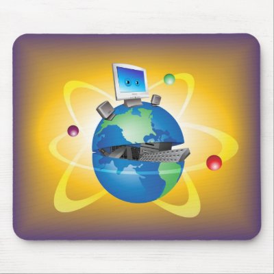 Computer World Mouse Mat by Lidusik