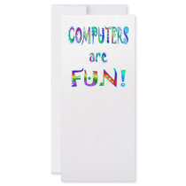 Computers are Fun Rack Card Design