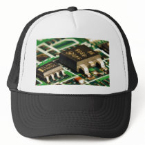 Computers Chips Circuits Mesh Hat