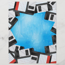 computers technology theme flyer