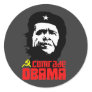 Comrade Obama Round Stickers