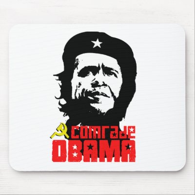 Comrade Obama T-shirt Mouse Mat by antiobama