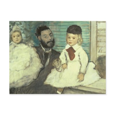 Comte Le Pic and his Sons Postcard by bridgemanart