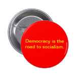 comunist style badge buttons