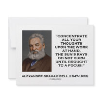 Concentrate All Your Thoughts Upon Work At Hand Invite