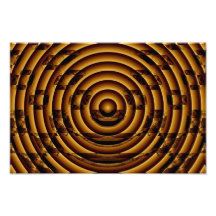 Concentric brown circles photo