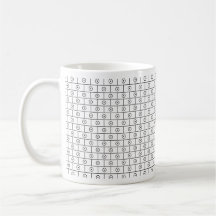 Concentric Circles Coffee Mugs