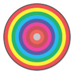 concentric circles coloured target stickers