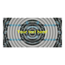Concentric circles photo card template