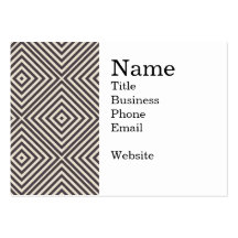 Concentric Diamonds Squares Pattern Crazy Optics Business Cards