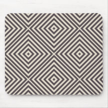 Concentric Diamonds Squares Pattern Crazy Optics Mouse Pads