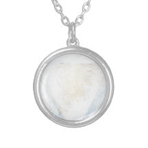 Concentric Inverted White Equilateral Triangles Jewelry
