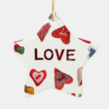 concept d'amour décorations de noël
