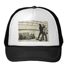 concept  overcome your bad thoughts sketch mesh hats