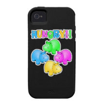 Conception affamée d'hippopotames coque Case-Mate iPhone 4