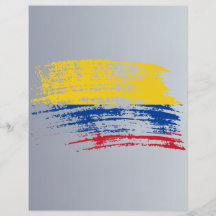 Conception colombienne fraîche de drapeau tract