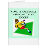 conception d'amant du football carte de vœux