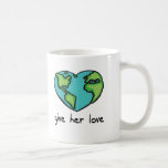 Conception d'amour de la terre mugs