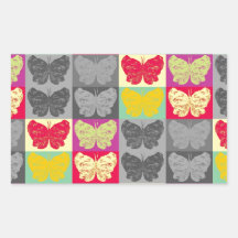 Conception d'art de bruit de papillon - 4 autocollants