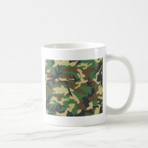 Conception de camouflage de région boisée mug à café