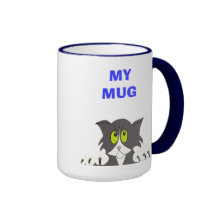 Conception de chat mugs à café