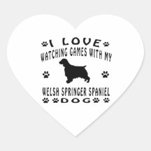 Conception de chien de springer spaniel de Gallois Autocollants