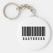 conception de code barres de barman porte-clé