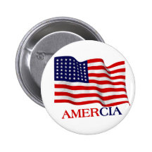 Conception de drapeau d'AMER CIA (Amérique) Badges Avec Agrafe