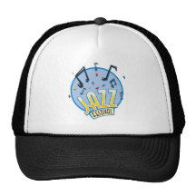 conception de festival de jazz casquettes de camionneur