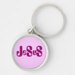 Conception de style de monogramme de Jésus Porte-clés