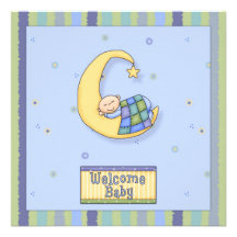 Conception décorative de garçon de baby shower cartons d'invitation