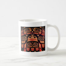 Conception d'écran indigène du nord-ouest d'Eagle Mug À Café