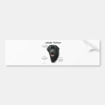 Conception d'histoire de labrador retriever (noir) adhésif pour voiture