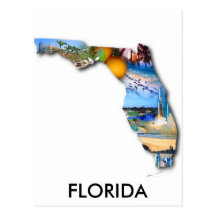 CONCEPTION D'IMAGE DE LA FLORIDE CARTE POSTALE