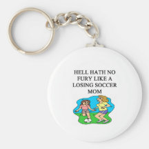 conception drôle de maman du football porte-clef